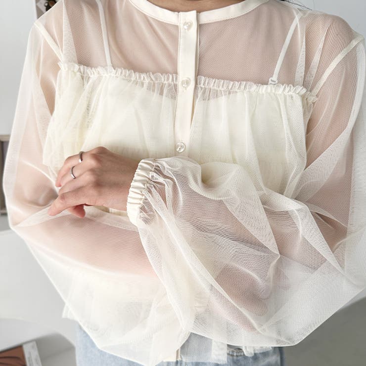 チュールティアードトップス | Outfitter lab | 詳細画像20 