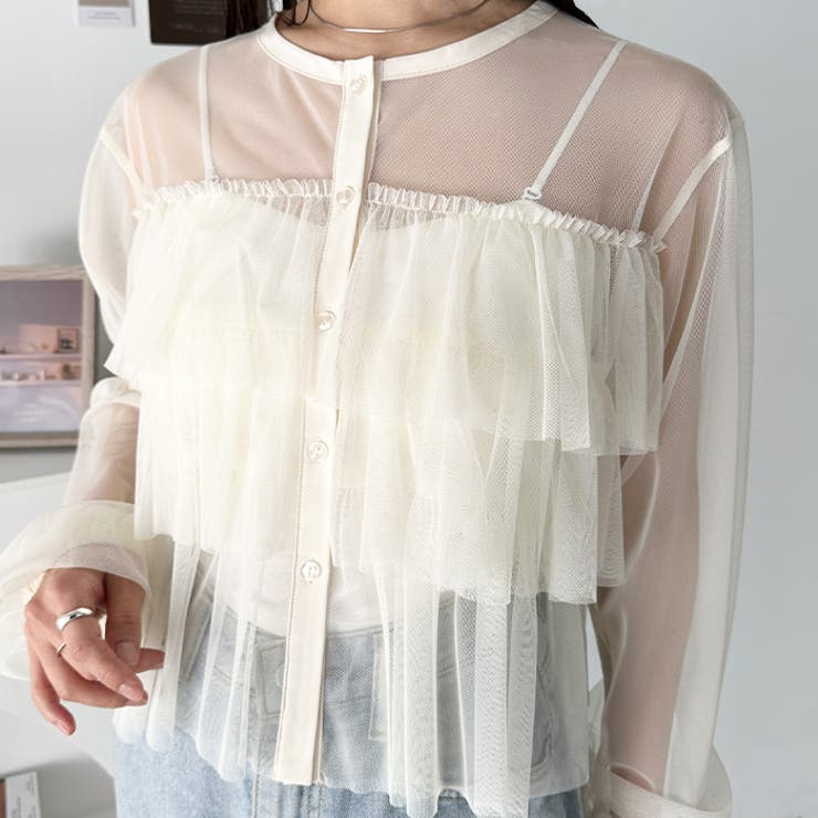 チュールティアードトップス | Outfitter lab | 詳細画像21 