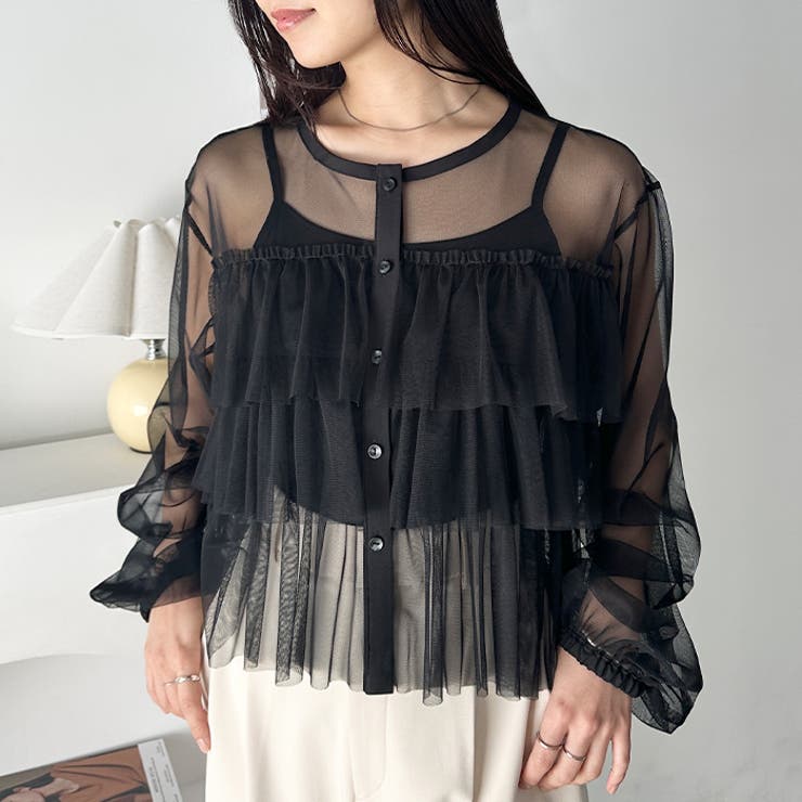 チュールティアードトップス | Outfitter lab | 詳細画像5 