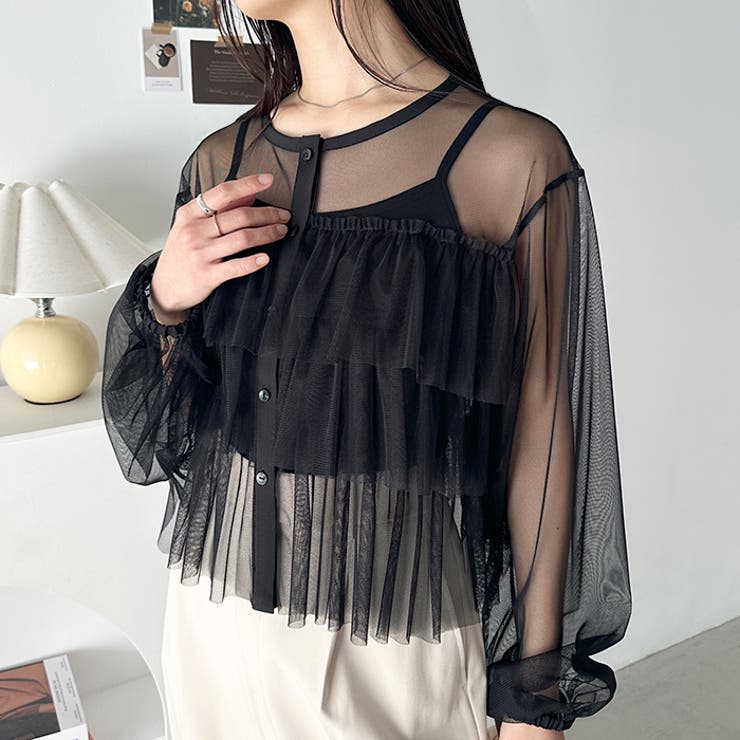 チュールティアードトップス | Outfitter lab | 詳細画像9 