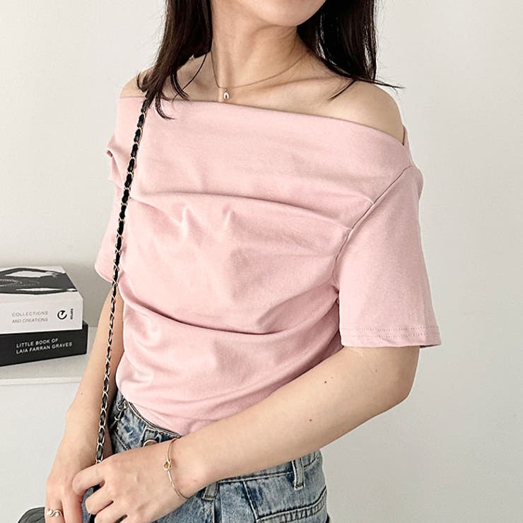 ドレープオフショルダー半袖トップス | Outfitter lab | 詳細画像21 