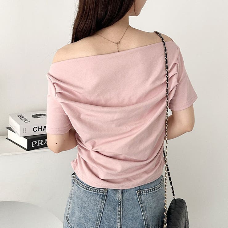 ドレープオフショルダー半袖トップス | Outfitter lab | 詳細画像22 