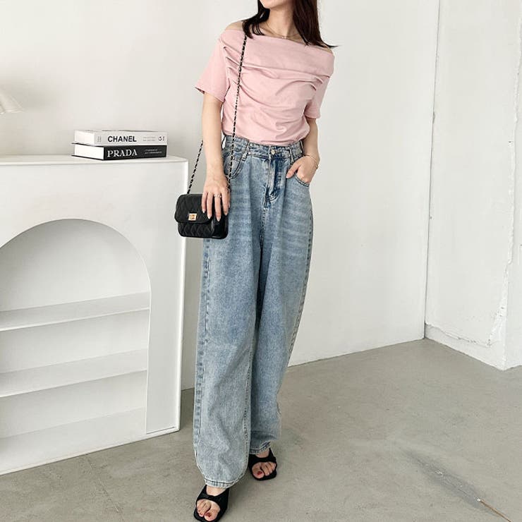 ドレープオフショルダー半袖トップス | Outfitter lab | 詳細画像24 