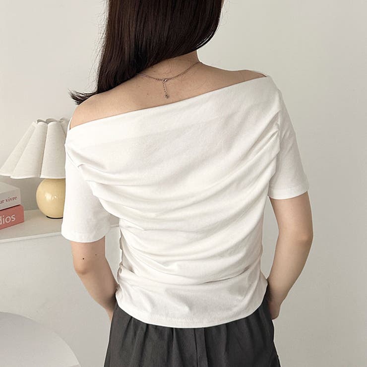 ドレープオフショルダー半袖トップス | Outfitter lab | 詳細画像7 