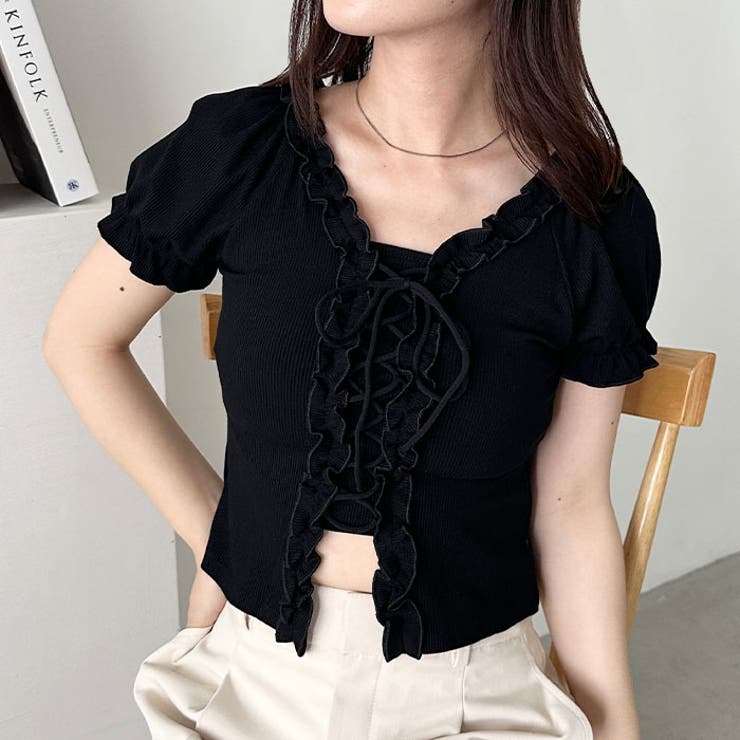 レースアップフロントリボントップス | Outfitter lab | 詳細画像15 