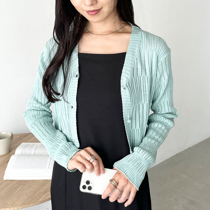 透かしランダムリブカーディガン | Outfitter lab | 詳細画像27 