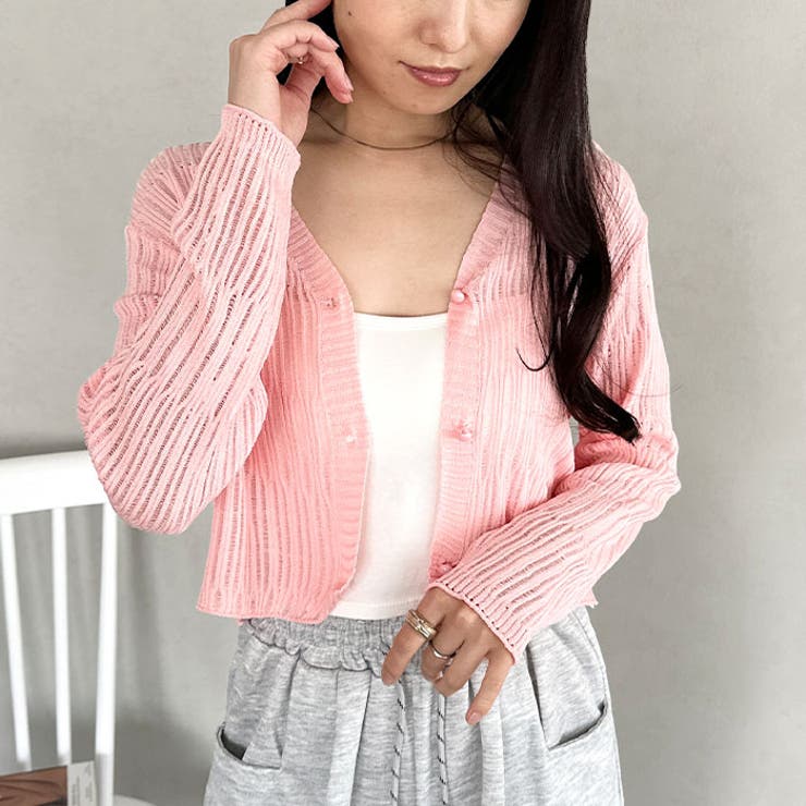 透かしランダムリブカーディガン | Outfitter lab | 詳細画像32 