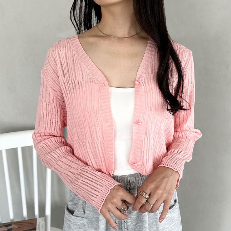 透かしランダムリブカーディガン | Outfitter lab | 詳細画像33 