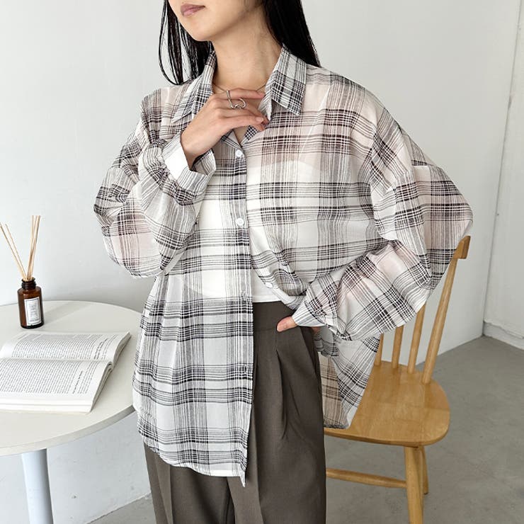 シアーチェックシャツ | Outfitter lab | 詳細画像11 