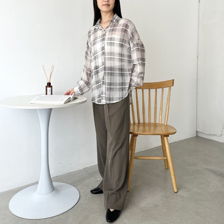 シアーチェックシャツ | Outfitter lab | 詳細画像14 