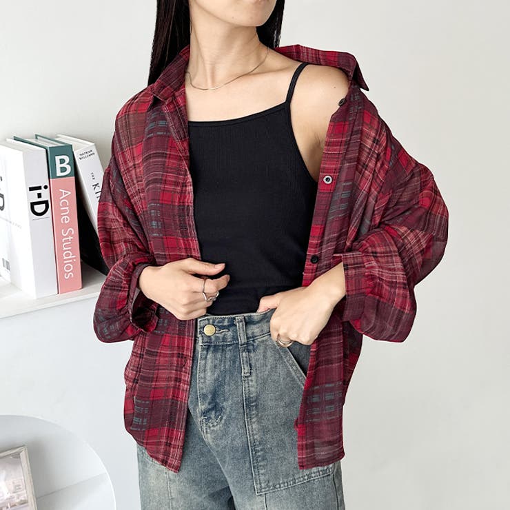 シアーチェックシャツ | Outfitter lab | 詳細画像18 