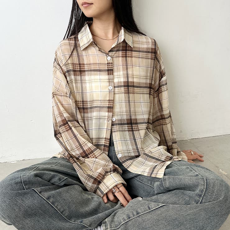 シアーチェックシャツ | Outfitter lab | 詳細画像20 