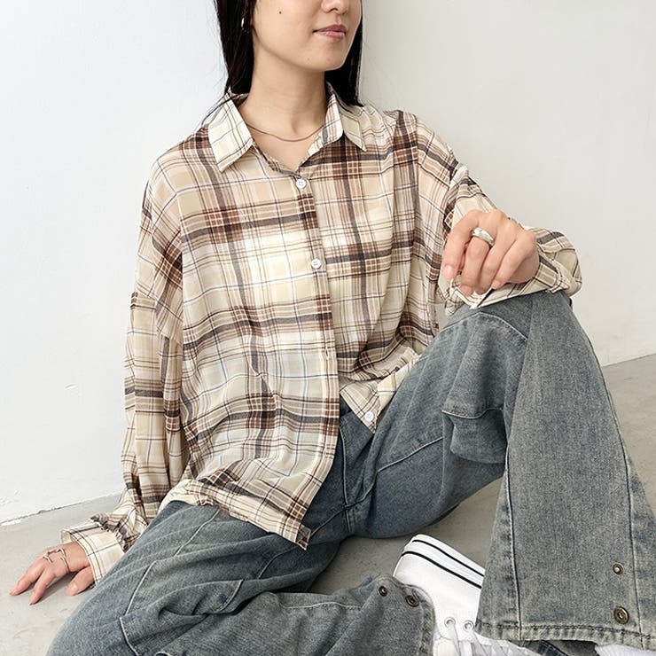 シアーチェックシャツ | Outfitter lab | 詳細画像24 