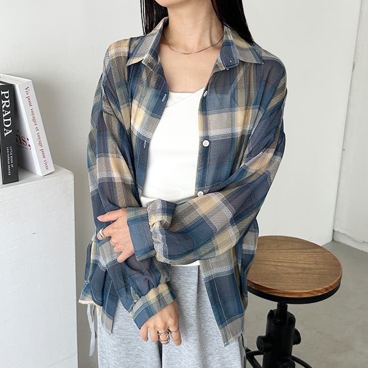 シアーチェックシャツ | Outfitter lab | 詳細画像27 