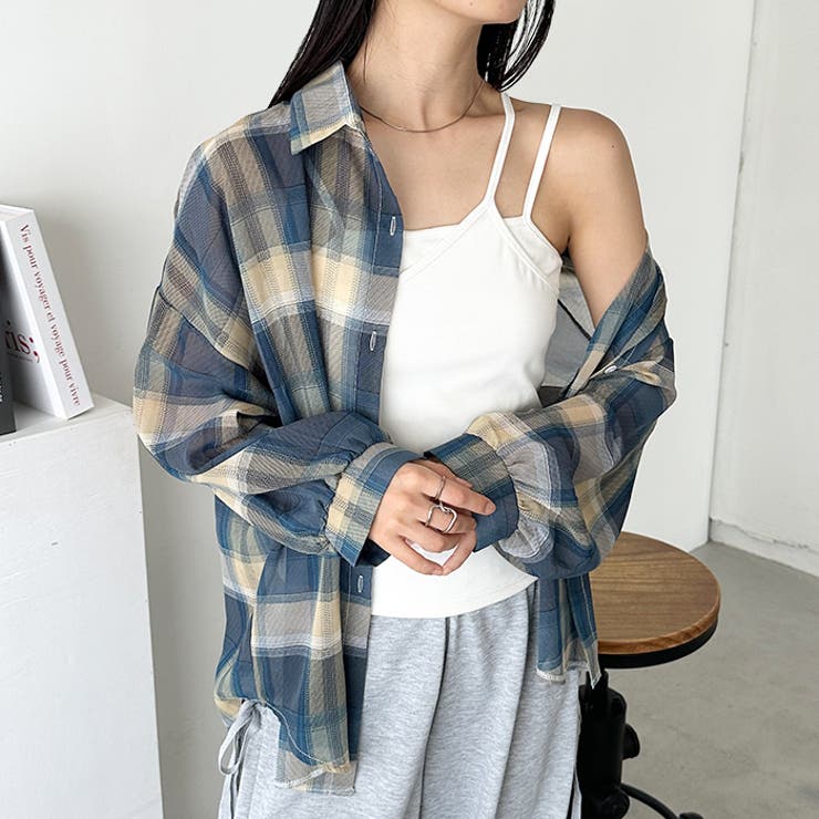 シアーチェックシャツ | Outfitter lab | 詳細画像28 