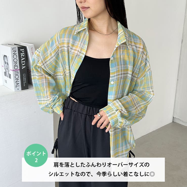 シアーチェックシャツ | Outfitter lab | 詳細画像3 