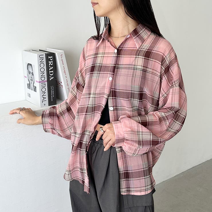 シアーチェックシャツ | Outfitter lab | 詳細画像31 