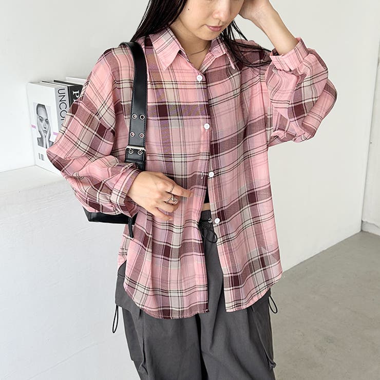 シアーチェックシャツ | Outfitter lab | 詳細画像32 