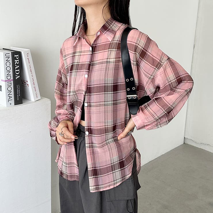 シアーチェックシャツ | Outfitter lab | 詳細画像33 