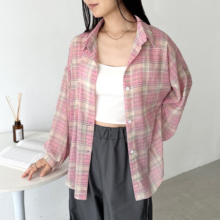 シアーチェックシャツ | Outfitter lab | 詳細画像35 