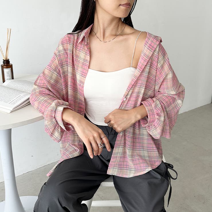 シアーチェックシャツ | Outfitter lab | 詳細画像38 
