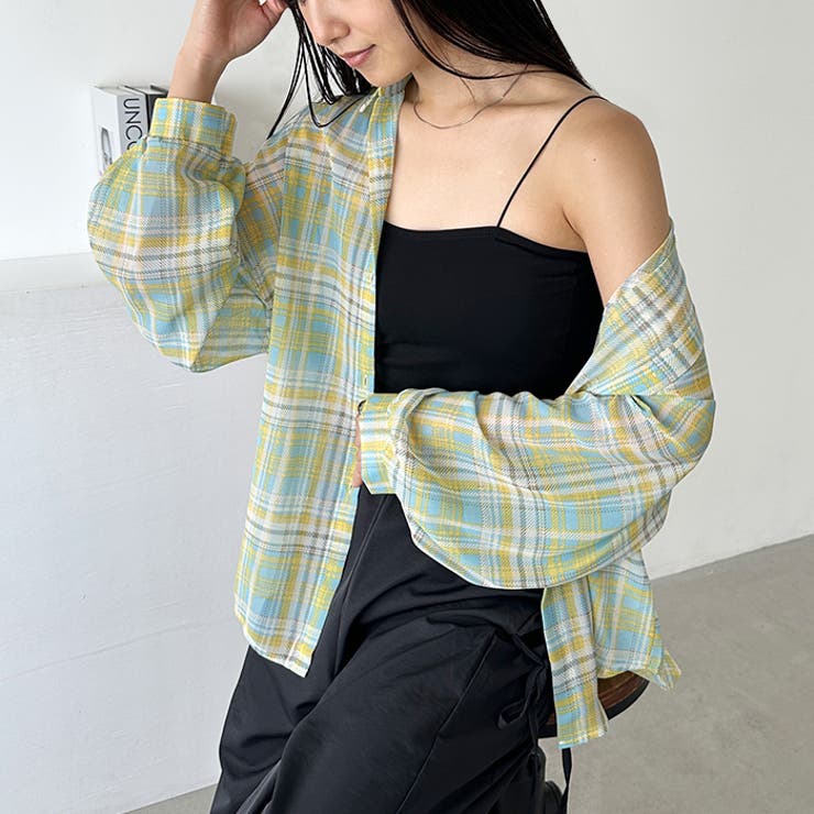 シアーチェックシャツ | Outfitter lab | 詳細画像44 