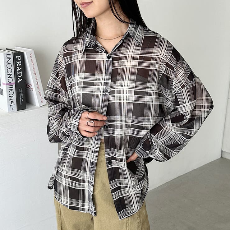 シアーチェックシャツ | Outfitter lab | 詳細画像5 