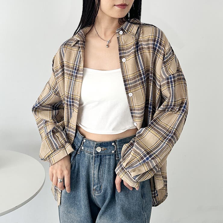 ルーズシルエットチェックネルシャツ | Outfitter lab | 詳細画像11 