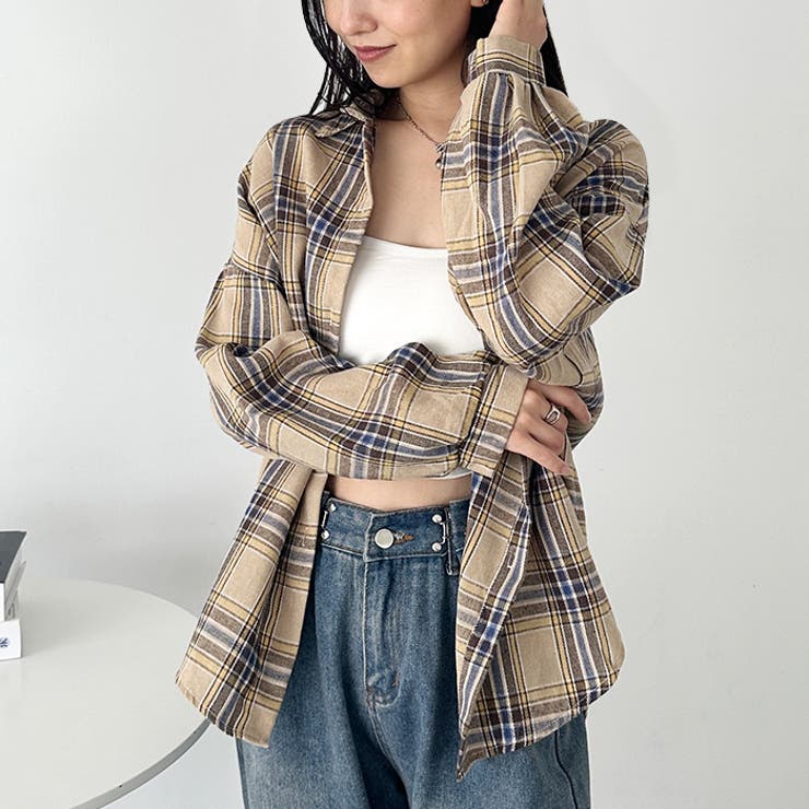 ルーズシルエットチェックネルシャツ | Outfitter lab | 詳細画像13 