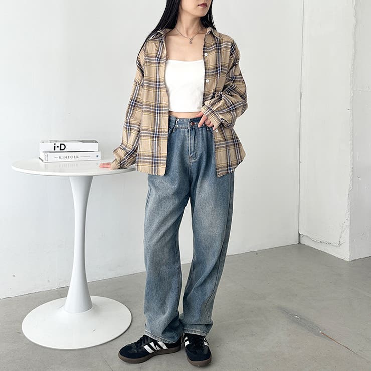 ルーズシルエットチェックネルシャツ | Outfitter lab | 詳細画像14 