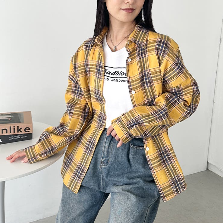 ルーズシルエットチェックネルシャツ | Outfitter lab | 詳細画像19 