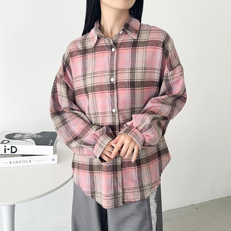 ルーズシルエットチェックネルシャツ | Outfitter lab | 詳細画像20 