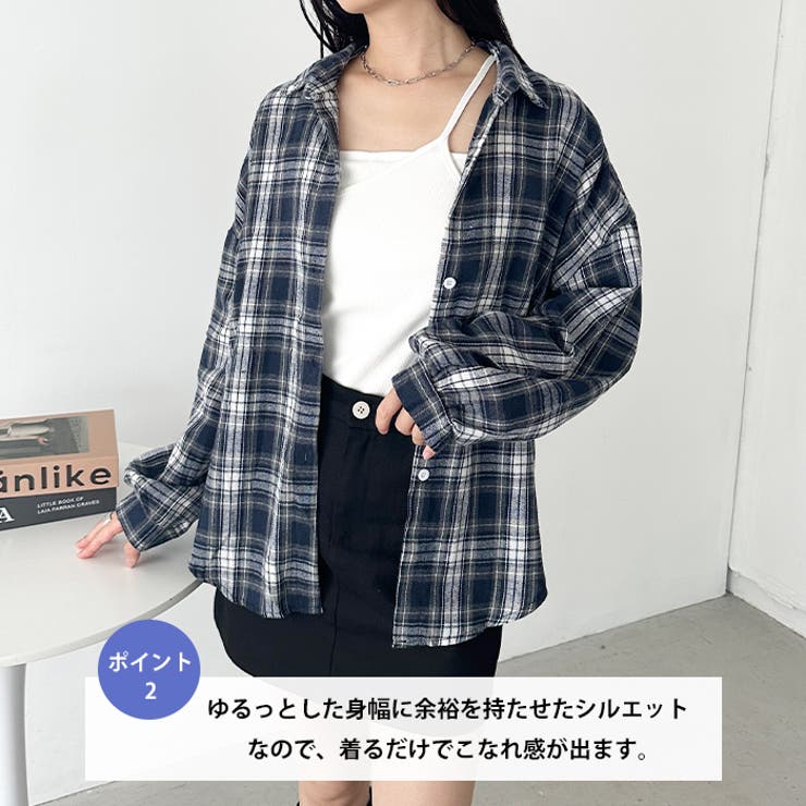 ルーズシルエットチェックネルシャツ[品番：OUTW0000627]｜Outfitter