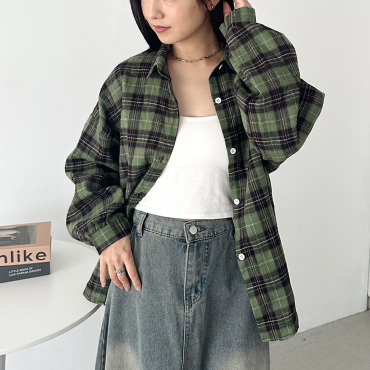 ルーズシルエットチェックネルシャツ | Outfitter lab | 詳細画像32 