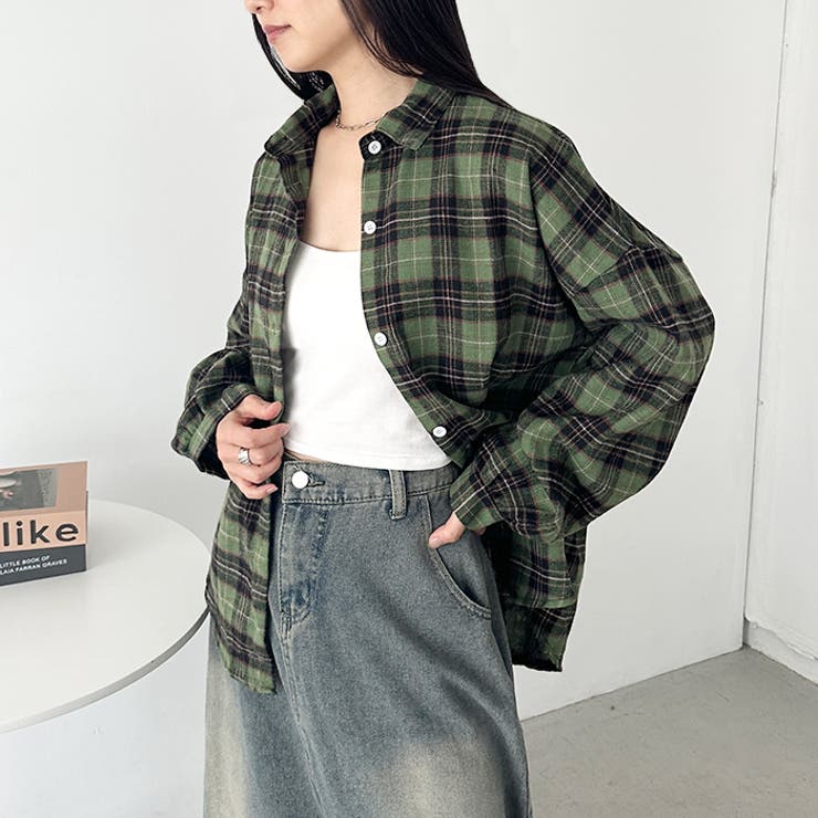 ルーズシルエットチェックネルシャツ | Outfitter lab | 詳細画像33 