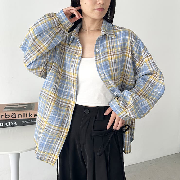 ルーズシルエットチェックネルシャツ | Outfitter lab | 詳細画像35 