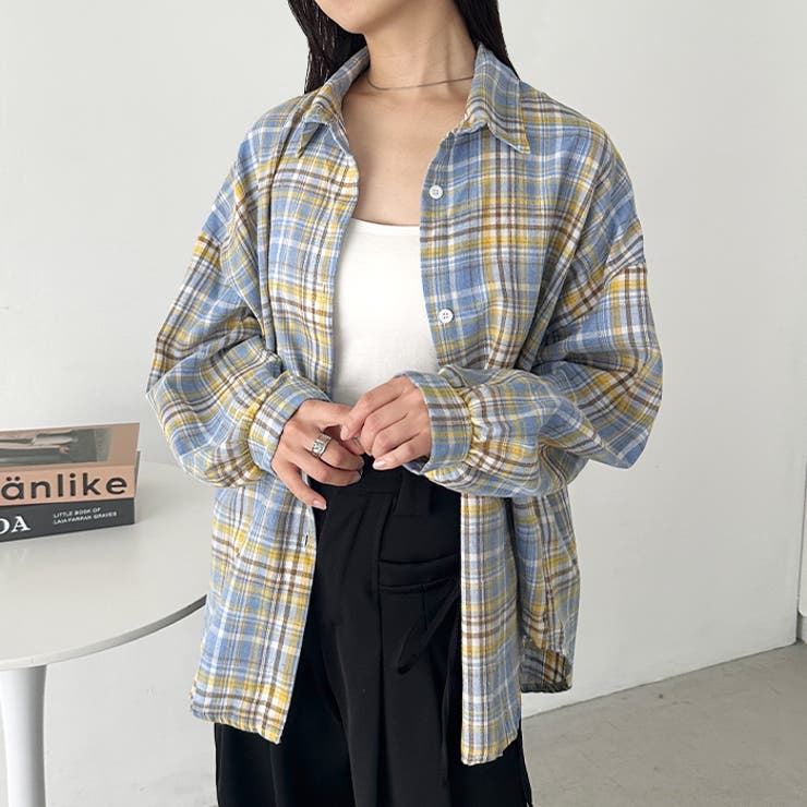 ルーズシルエットチェックネルシャツ | Outfitter lab | 詳細画像36 