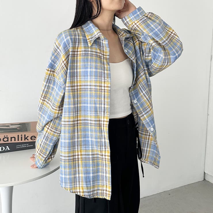 ルーズシルエットチェックネルシャツ | Outfitter lab | 詳細画像37 