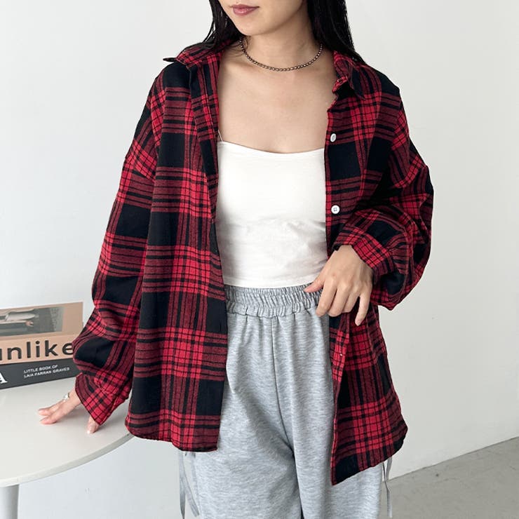 ルーズシルエットチェックネルシャツ | Outfitter lab | 詳細画像42 
