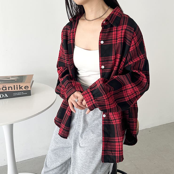 ルーズシルエットチェックネルシャツ | Outfitter lab | 詳細画像43 