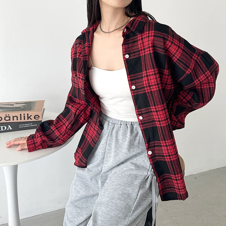 ルーズシルエットチェックネルシャツ | Outfitter lab | 詳細画像44 
