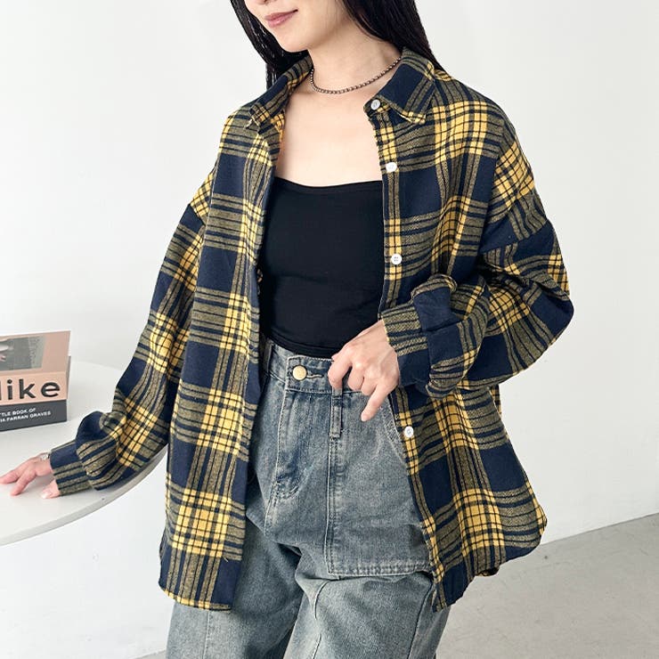 ルーズシルエットチェックネルシャツ | Outfitter lab | 詳細画像48 