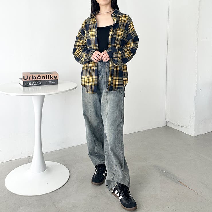 ルーズシルエットチェックネルシャツ | Outfitter lab | 詳細画像49 