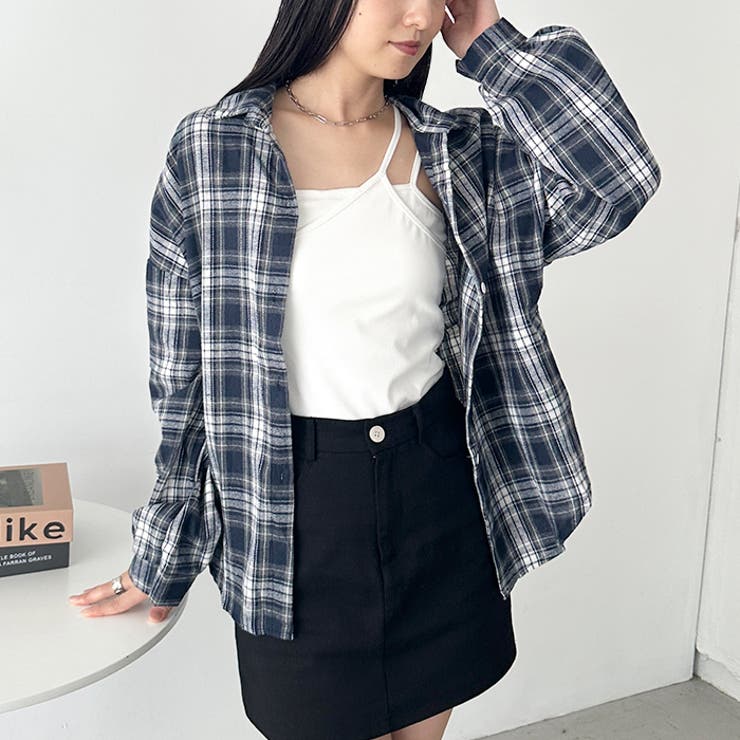 ルーズシルエットチェックネルシャツ | Outfitter lab | 詳細画像5 