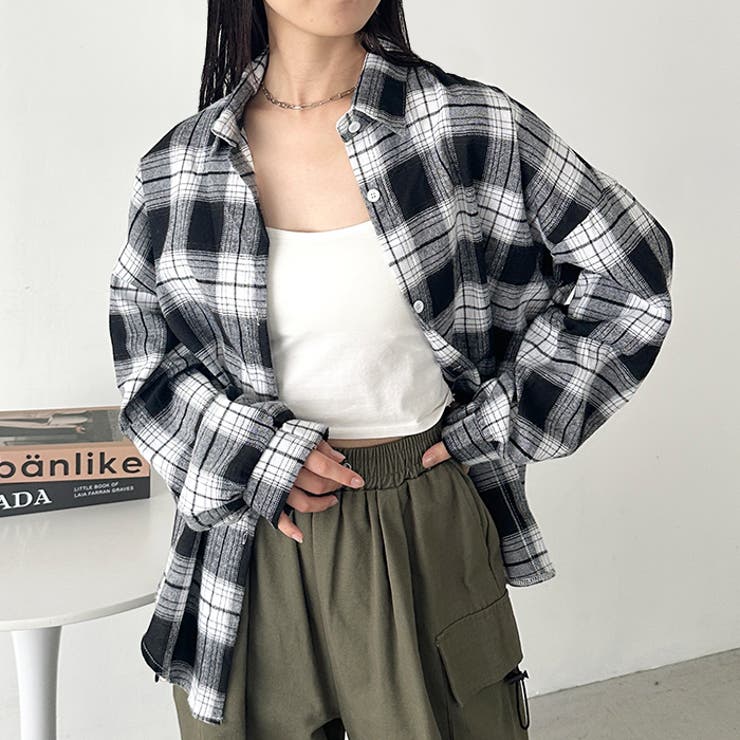 ルーズシルエットチェックネルシャツ | Outfitter lab | 詳細画像50 
