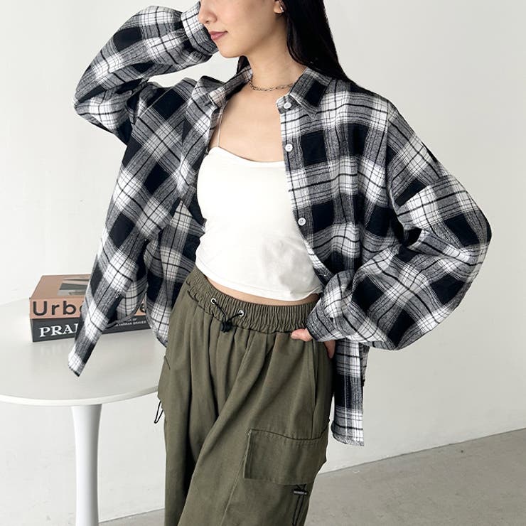 ルーズシルエットチェックネルシャツ | Outfitter lab | 詳細画像51 