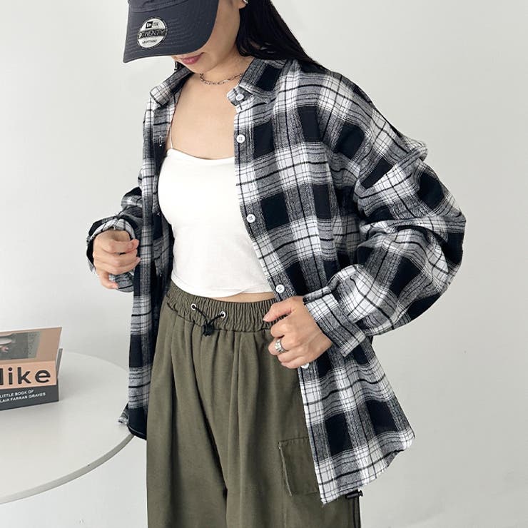 ルーズシルエットチェックネルシャツ | Outfitter lab | 詳細画像53 