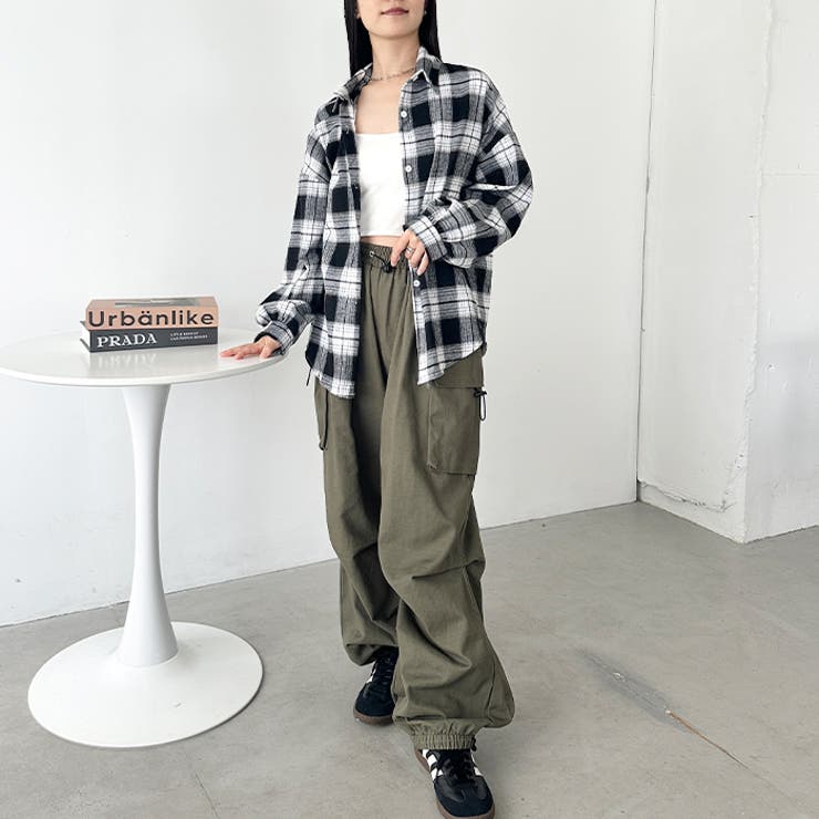 ルーズシルエットチェックネルシャツ | Outfitter lab | 詳細画像54 
