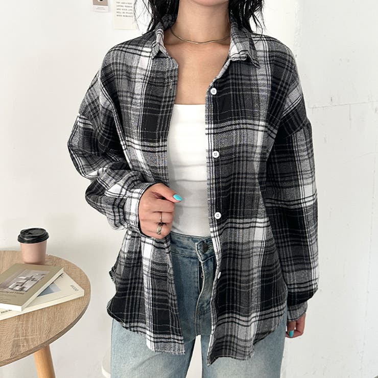 ルーズシルエットチェックネルシャツ | Outfitter lab | 詳細画像58 