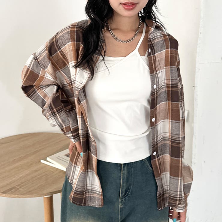 ルーズシルエットチェックネルシャツ | Outfitter lab | 詳細画像61 